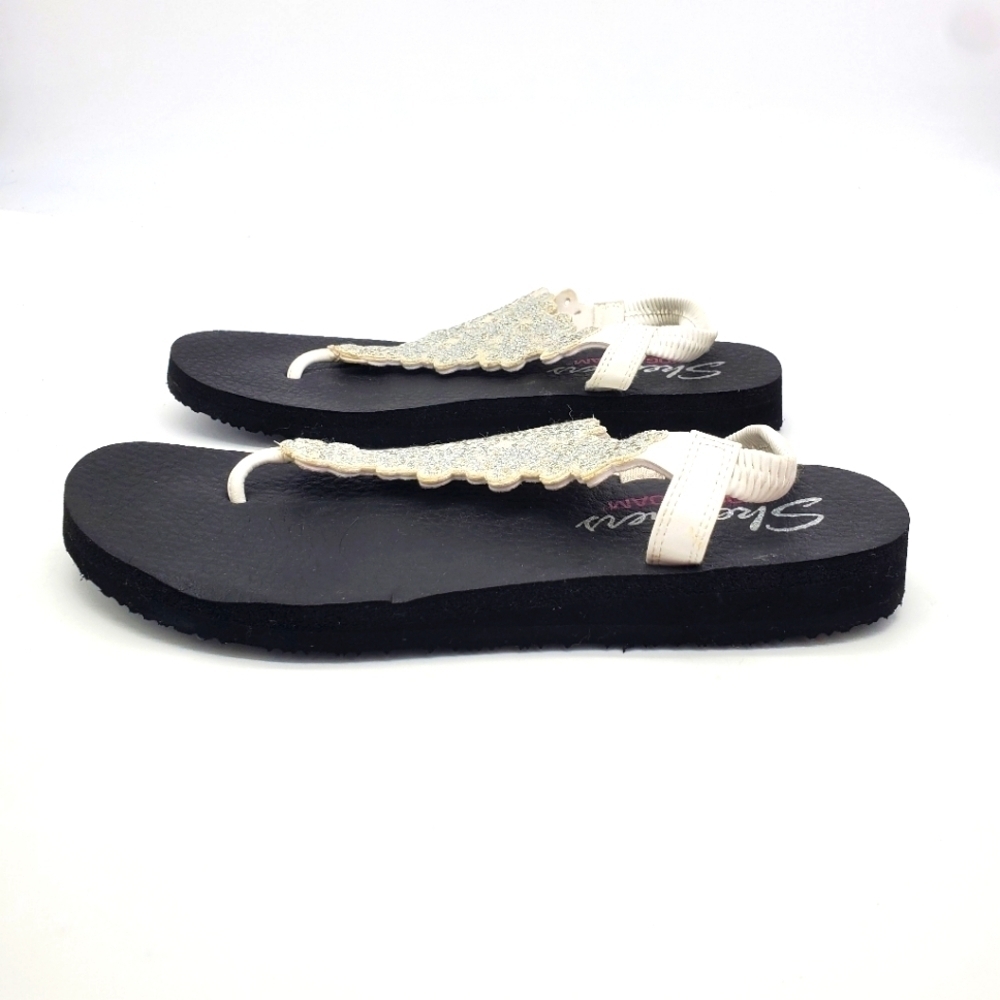 Skechers Shoes Women's 9 Cali Meditation Floral Lover Thong Sandals